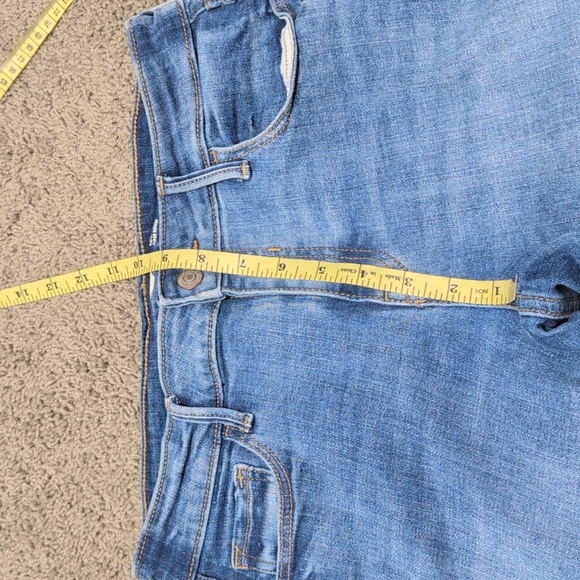 Old Navy Skinny Rockstar Jeans Light Medium Wash Side Stripe Women's 8P Petite - Picture 7 of 10